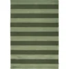 Stripe Boucle Matta Grön
