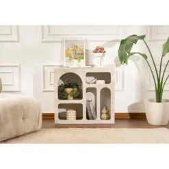 Suva (80 x 74 x 37 cm) Konsolbord Travertin sandsten