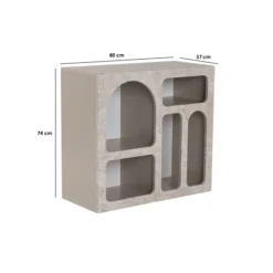 Suva (80 x 74 x 37 cm) Konsolbord Travertin sandsten