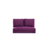 Taida (130 x 125 x 30 cm) 2-sits bäddsoffa Lila
