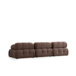 Tallinn 3-sits med puff (300-200 x 100 x 80 cm) Hörnsoffa Cappuccino
