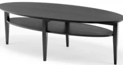 Tango Soffbord Ellips 160cm Svartbetsad Ek