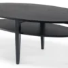 Tango Soffbord Ellips 130cm Svartbetsad Ek