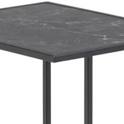 Tarbes Sidobord 63x43x35 cm Svart