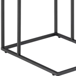Tarbes Sidobord 63x43x35 cm Svart