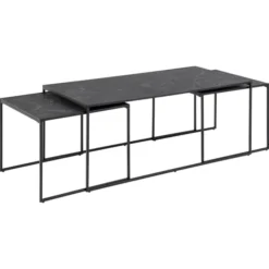 Tarbes Soffbord 120x60 cm Svart