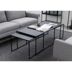 Tarbes Soffbord 120x60 cm Svart