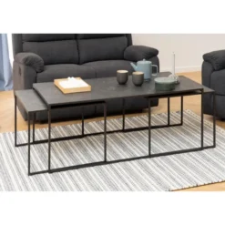 Tarbes Soffbord 120x60 cm Svart