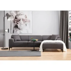Tbilisi Corner (165 x 90 x 110 cm) Hörnsoffa Antracit, Höger