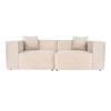 Tbilisi 2-sits (220 x 108 x 65 cm) 2-sitssoffa Kräm
