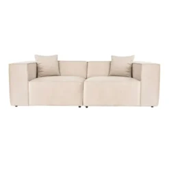 Tbilisi 2-sits (220 x 108 x 65 cm) 2-sitssoffa Kräm