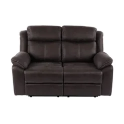 Teddy 2-Sits Reclinersoffa Manuell Brun