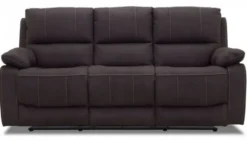 Texas 3-sits Soffa med Recline Grått Tyg