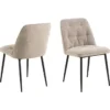 Toulon Matstol Monza tyg Beige