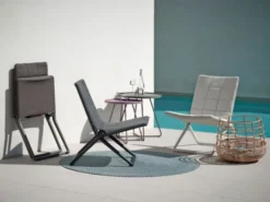 Traveller Lounge Fällstol Grå