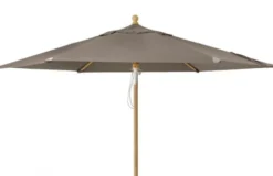 Trieste Parasoll Ø 2,5 m Trä/Taupe