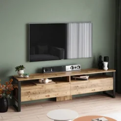 Uppsala TV (180 x 56 x 35,5 cm) Atlantisk furu TV-enhet