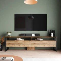 Uppsala TV (180 x 56 x 35,5 cm) Atlantisk furu TV-enhet