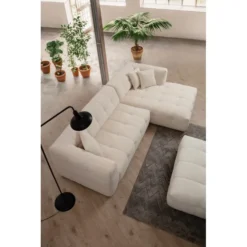 Vaduz Corner (300-150 x 100 x 72 cm) Beige Hörnsoffa Höger