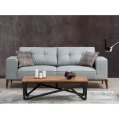 Valparaiso 3-sits (223 x 91 x 85 cm) Grå 3-sits bäddsoffa