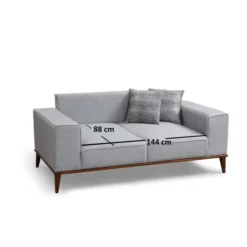 Valparaiso 2-sits (184 x 91 x 85 cm) Grå 2-sits bäddsoffa