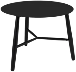 Vannes Sidobord 60 cm Rund Svart