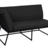 Vence 2-Sits Soffa Höger Svart/Svart