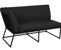 Vence 2-Sits Soffa Höger Svart/Svart