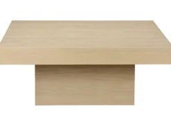 Vento Soffbord 100x100 cm Vitpigmenterad Ek
