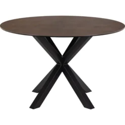 Verdun Matbord Rund 119 cm Rostbrun Keramik
