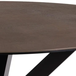 Verdun Matbord Rund 119 cm Rostbrun Keramik