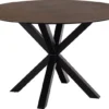 Verdun Matbord Rund 119 cm Rund Brun Keramik