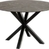 Verdun Matbord Rund 119 cm Rund Svart Keramik