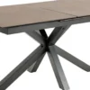 Verdun Matbord 90x160-210 cm Brun Keramik