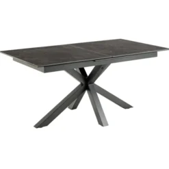 Verdun Matbord 90x168-210 cm Svart Fairbanks