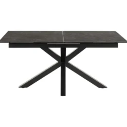 Verdun Matbord 90x168-210 cm Svart Fairbanks