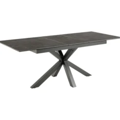 Verdun Matbord 90x168-210 cm Svart Fairbanks