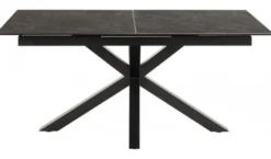 Verdun Matbord 90x160-210 cm Svart Keramik