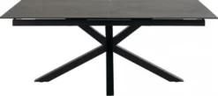 Verdun Matbord 100x200/240 cm Svart Keramik