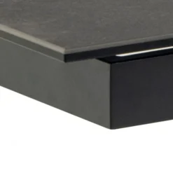 Verdun Matbord 100x200/240 cm Svart Keramik
