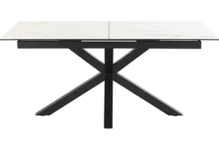 Verdun Matbord 90x160-210 cm Vit Keramik