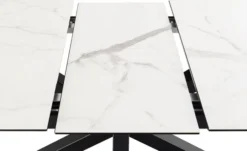 Verdun Matbord 90x160-210 cm Vit Keramik