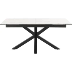 Verdun Matbord 90x168-210 cm Vitt Akranes