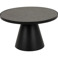 Vernon Soffbord Rund 66 cm Svart
