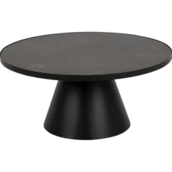 Vernon Soffbord Rund 86 cm Svart