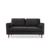 Verona (175 x 90 x 70 cm) 2-sitssoffa Svart ek