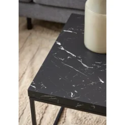 Vesterbro Soffbord 110x55 cm Svart Marquina