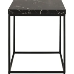 Vesterbro Soffbord 40x40 cm Svart Marquina
