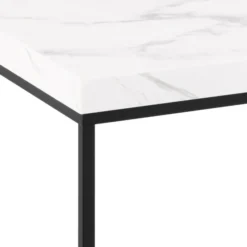 Vesterbro Soffbord 110x55 cm Vit Carrara