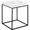 Vesterbro Soffbord 40x40 cm Vit Carrara